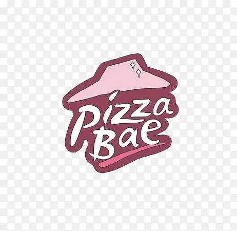 粉色原宿披萨标志