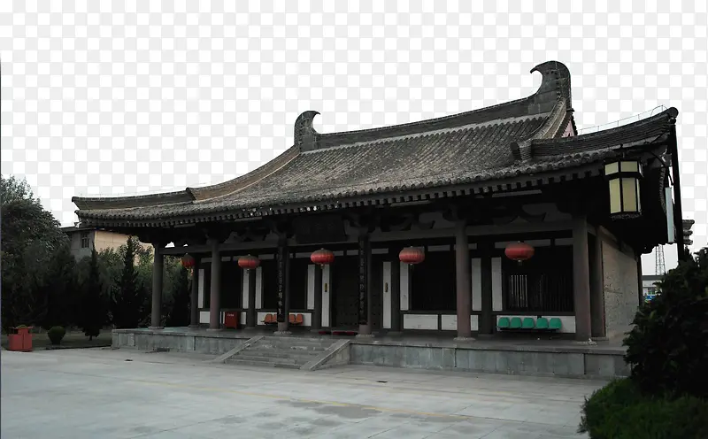 佛教寺庙免抠装饰设计免费下载