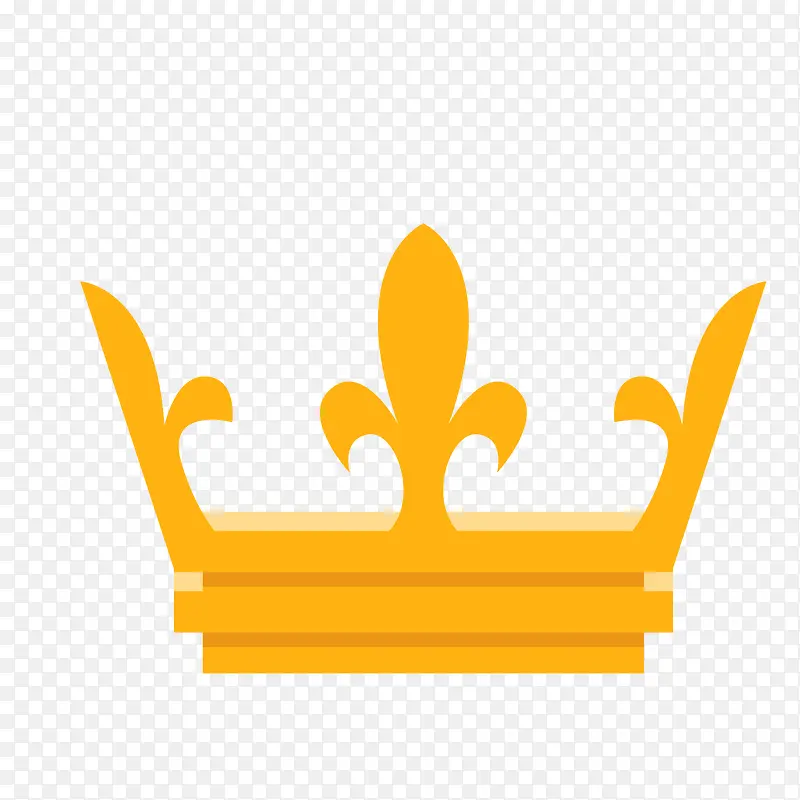 卡通金色王冠背景装饰