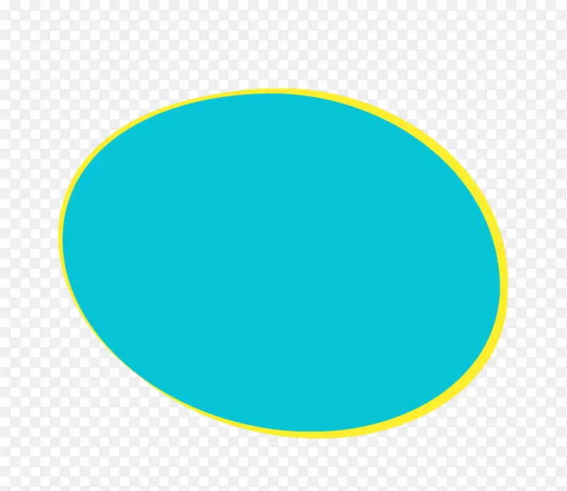 蓝色不规则圆形