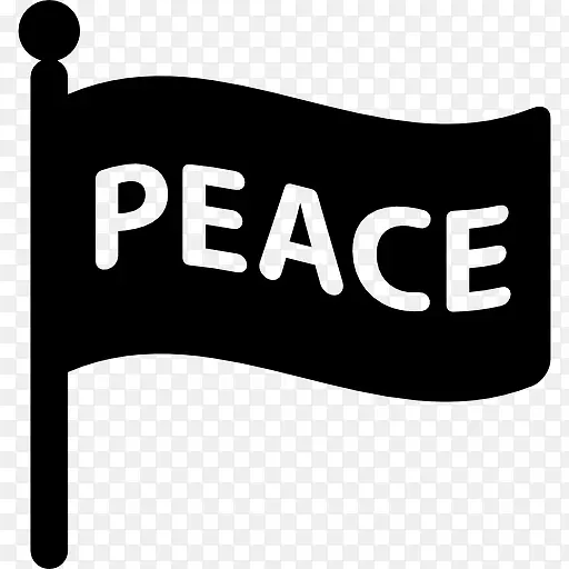 和平的旗帜图标