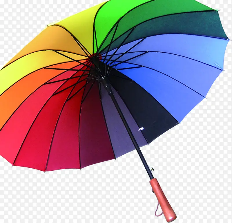 高清摄影五颜六色雨伞