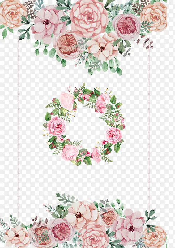 婚宴手绘花朵水牌