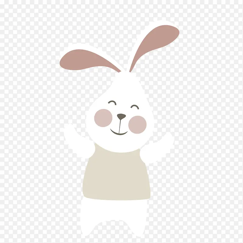 卡通可爱的小兔子动物设计