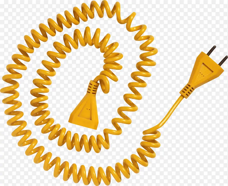 黄色电话线插头