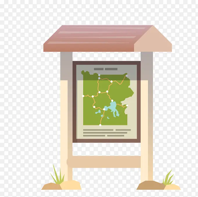 手绘站牌地图
