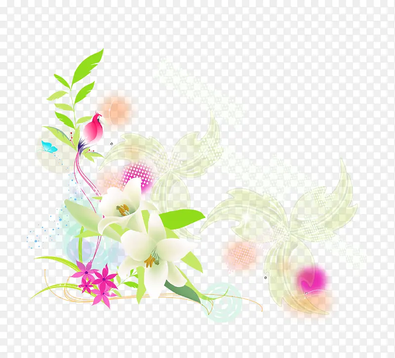 好看的矢量百合花