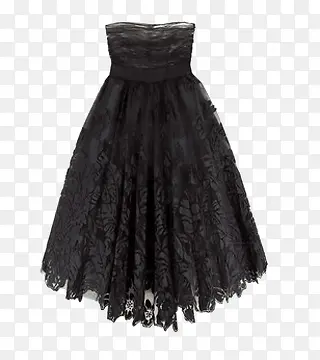 黑色蕾丝裙子
