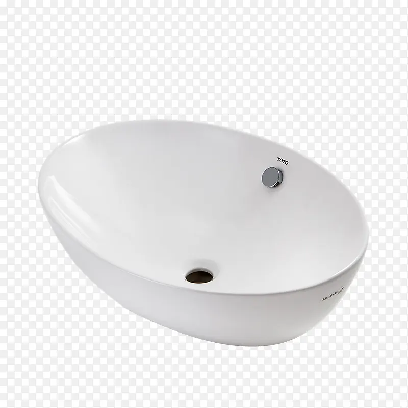 圆形白色陶瓷洗手盆
