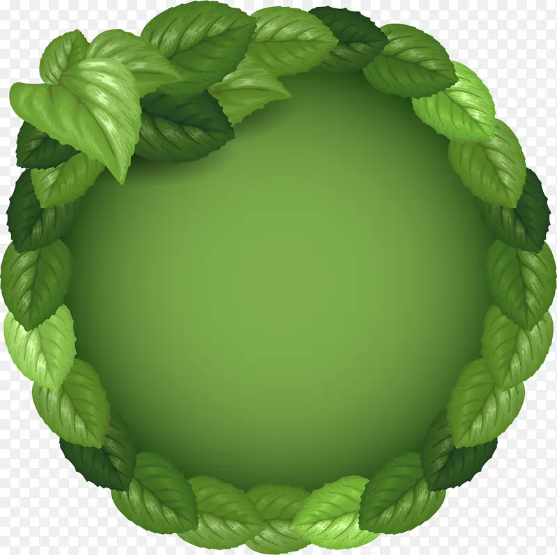 绿色促销圆环