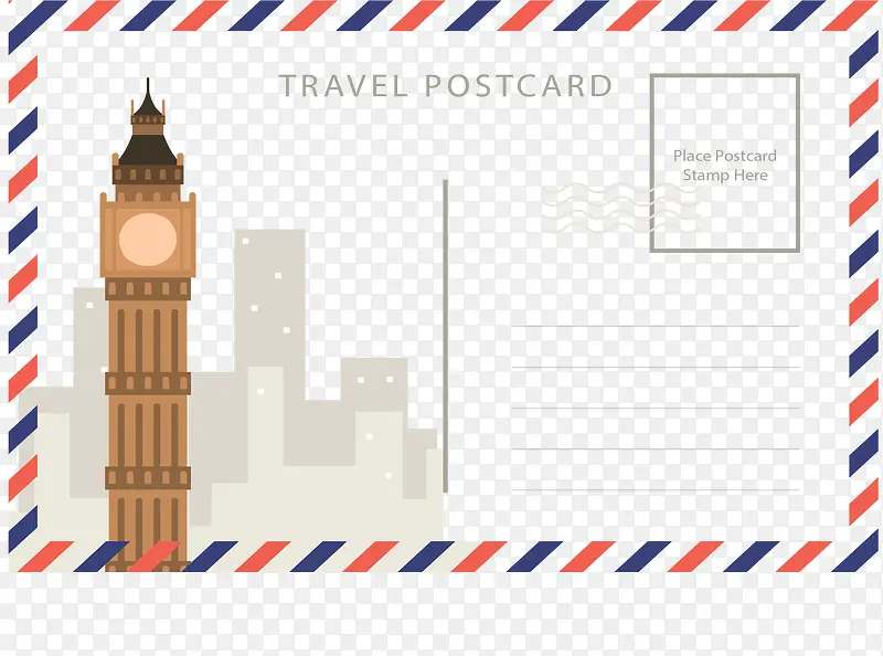 英国伦敦旅游明信片
