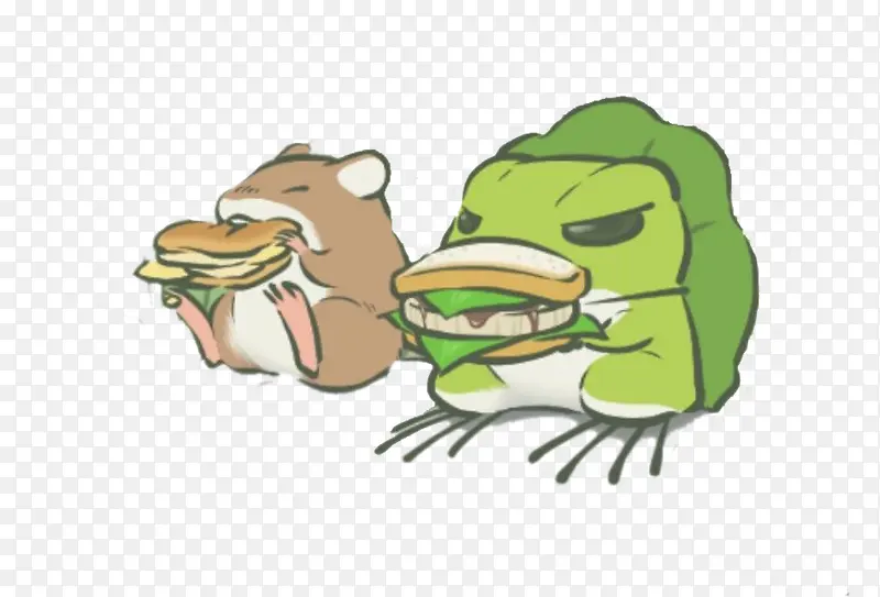 吃饭的小老鼠和蛙儿子