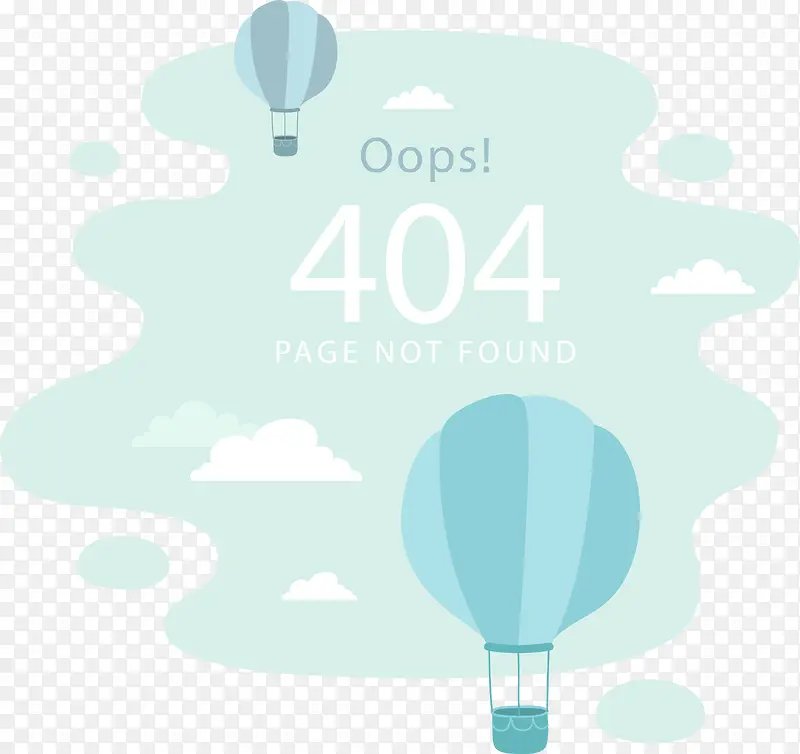 创意404页面插画UI设计