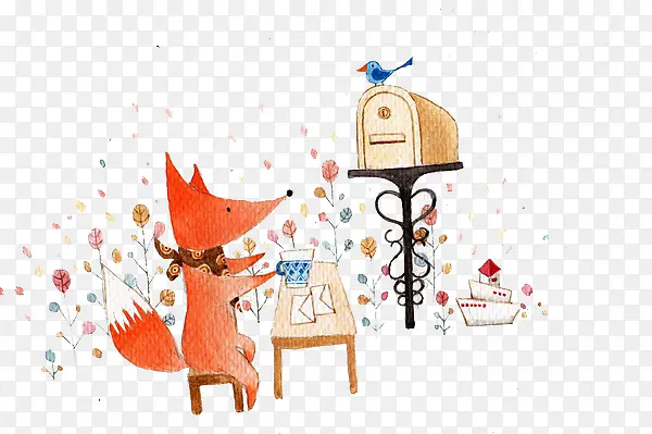 写信的小狐狸