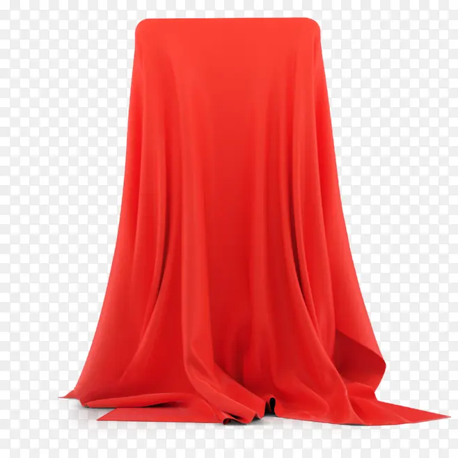红色丝绸遮挡布艺