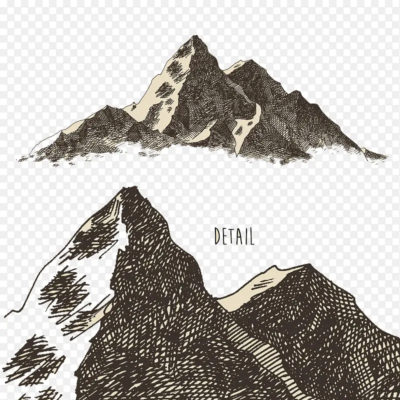 树林山峰