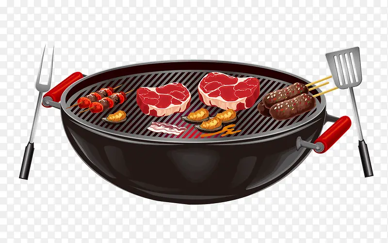 卡通烤肉