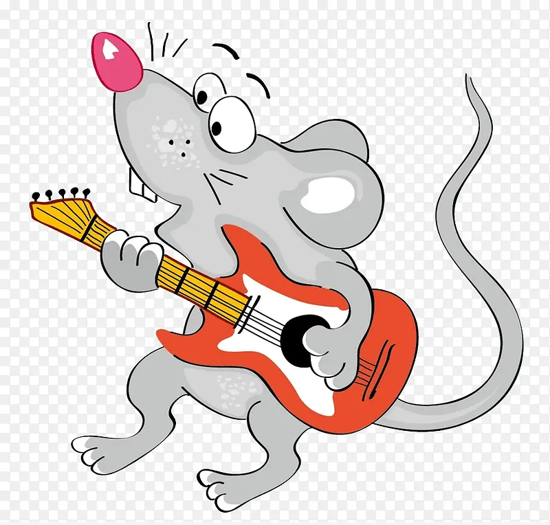 弹吉他的老鼠