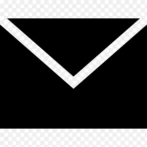 邮件黑色信封图标