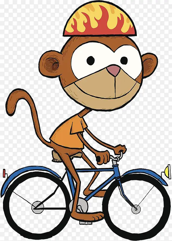猴子骑车很快乐