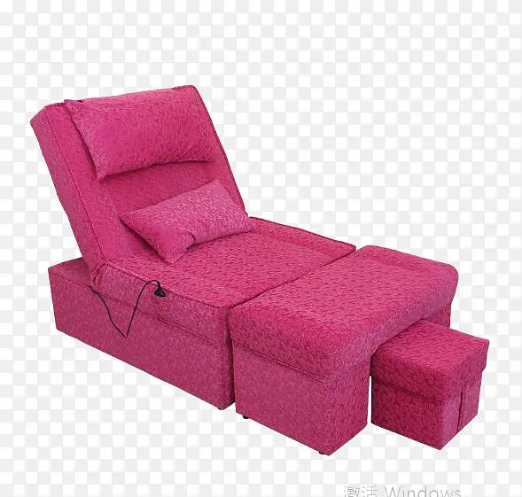 粉色足浴沙发