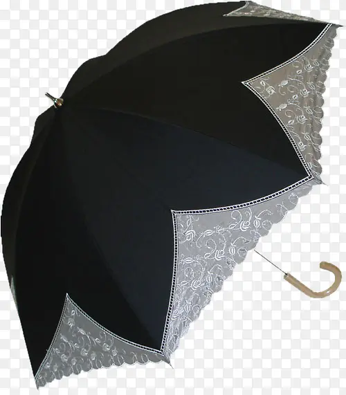 黑色碎花拼接伞