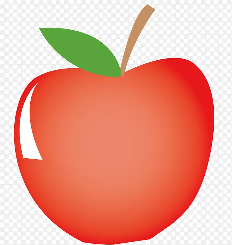 一个红色大苹果