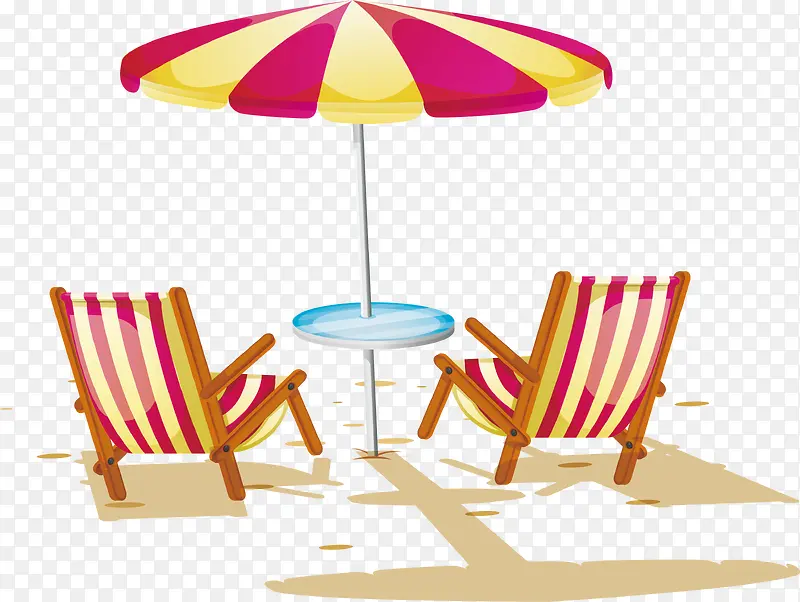 沙滩度假太阳伞