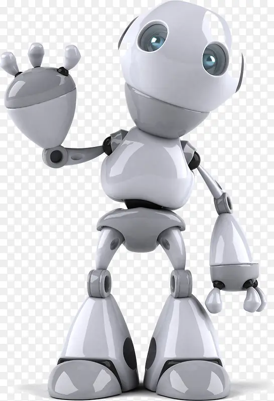 PNG智能机器人白色