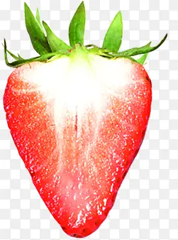 红色新鲜奶香草莓