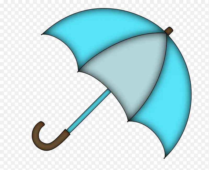 蓝色小伞