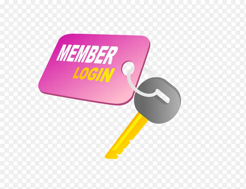 粉色钥匙门卡