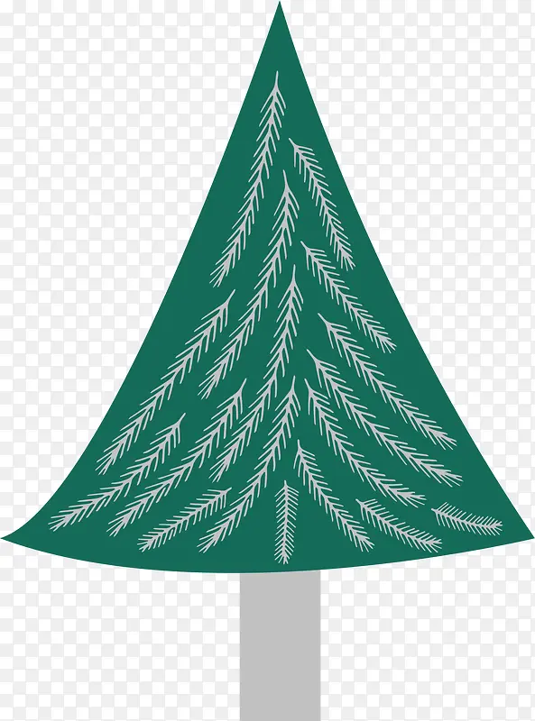 绿色松枝圣诞树