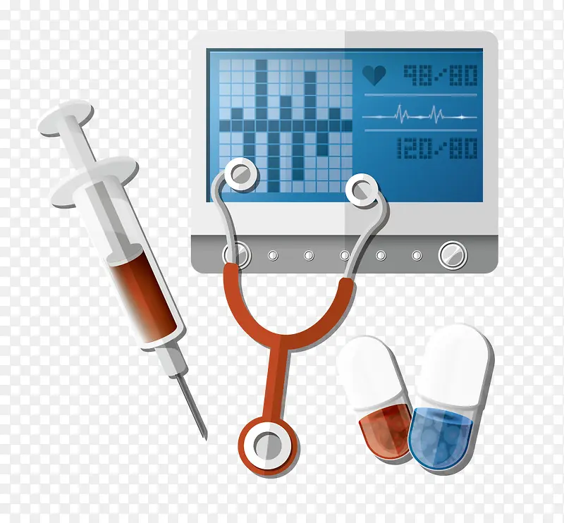 矢量医生听诊器针管心电图