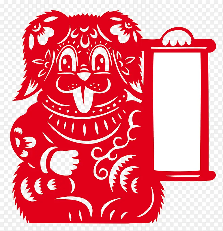 卡通剪纸素材