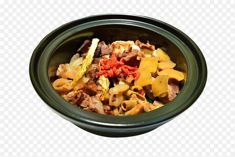 煲仔牛杂香辣牛杂汤美食