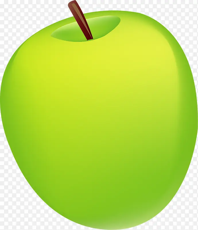矢量元素卡通手绘青苹果