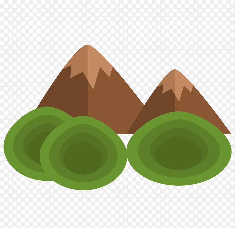 扁平化山