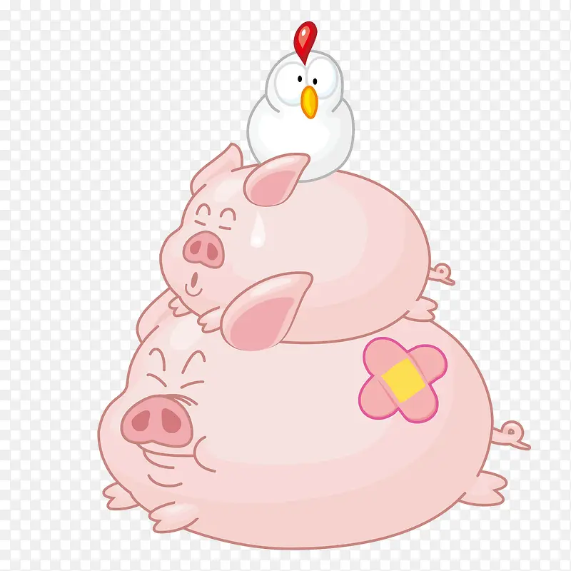 母猪与小鸡