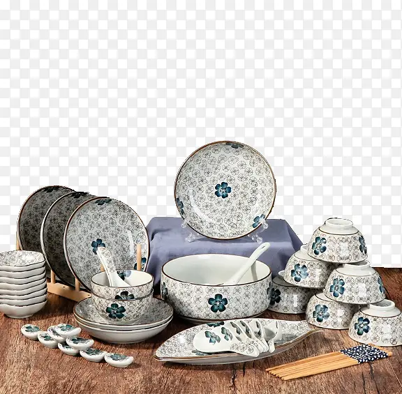 56头餐具盘碗碟陶瓷餐具套装家