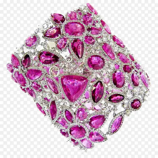 紫色珠宝手环