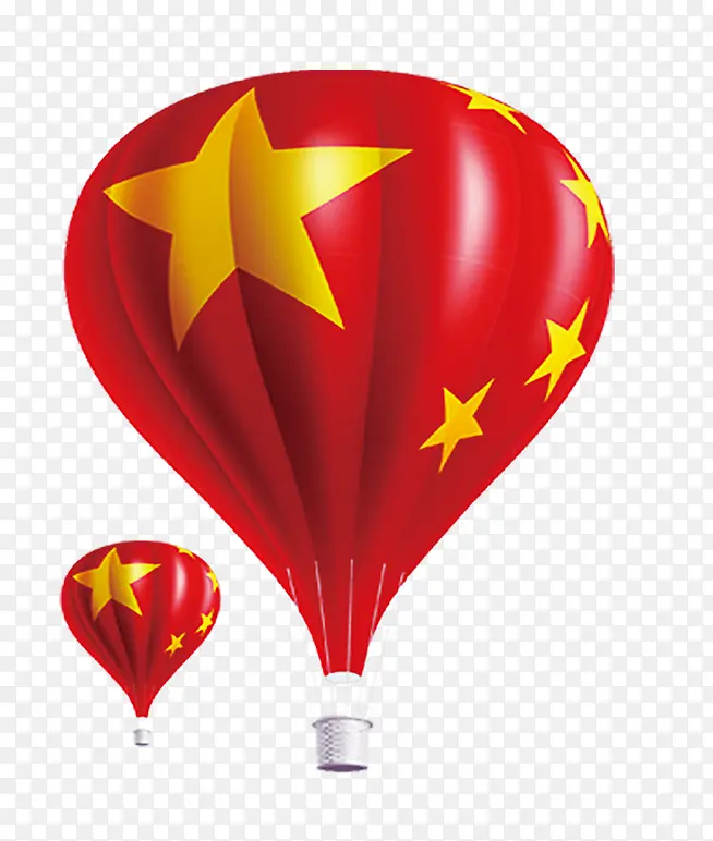 卡通旅游气球红色