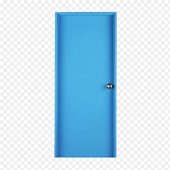蓝色的方块门