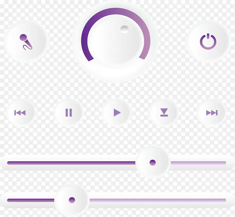 紫色媒体播放器设计