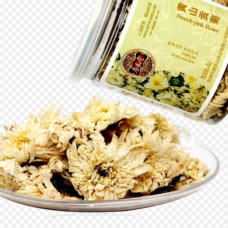 白菊花菊花茶PNG素材