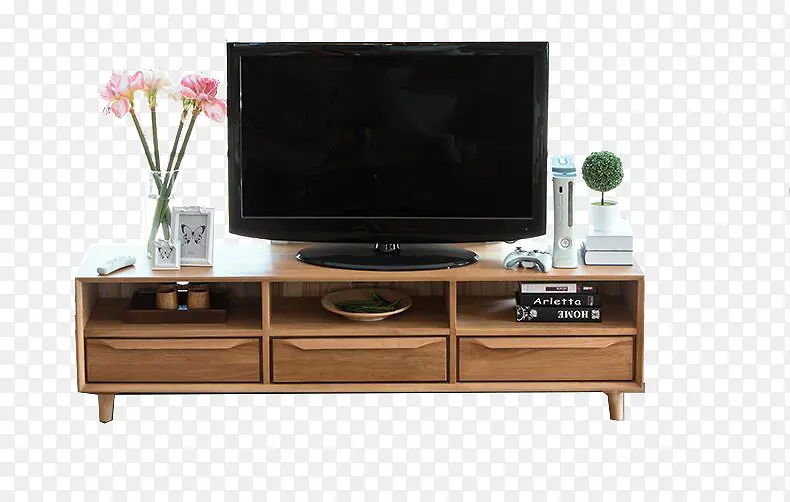 木质棕色电视柜