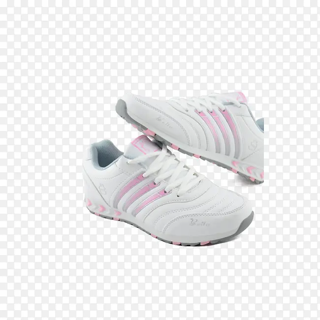 白色运动鞋粉色