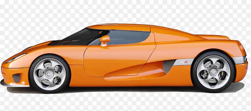 橘色跑车