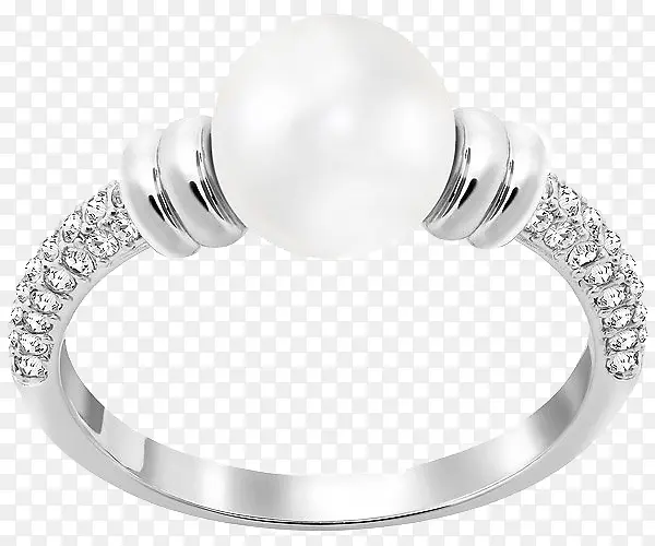 施华洛世奇首饰珍珠戒指