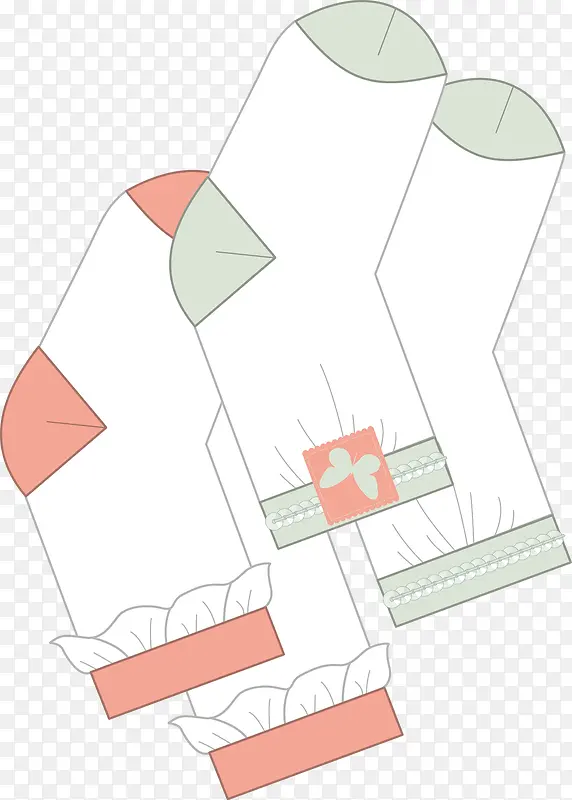 手绘冬季保暖棉袜